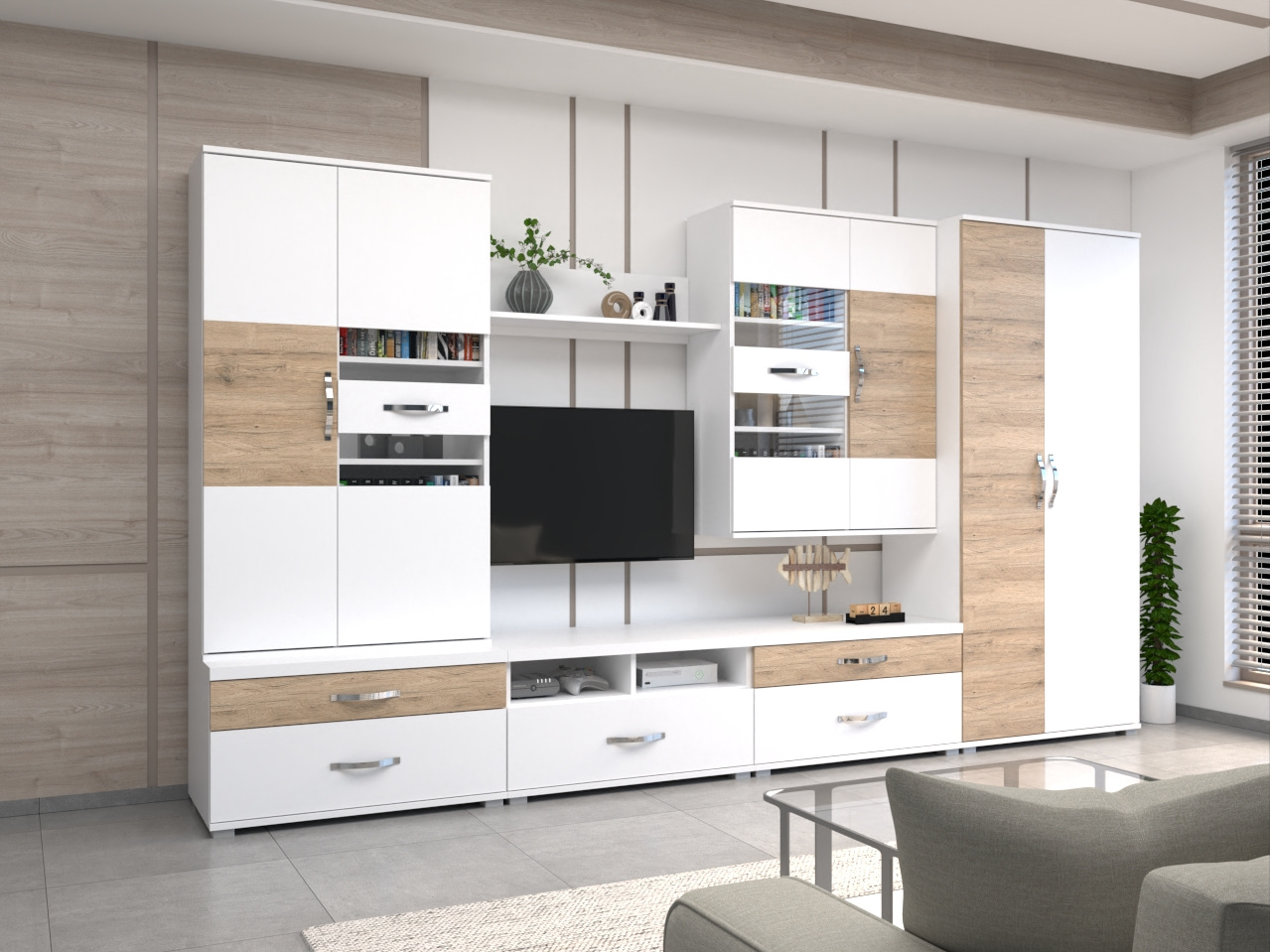 Athén BL 360cm szekrénysor (cnt-szks)