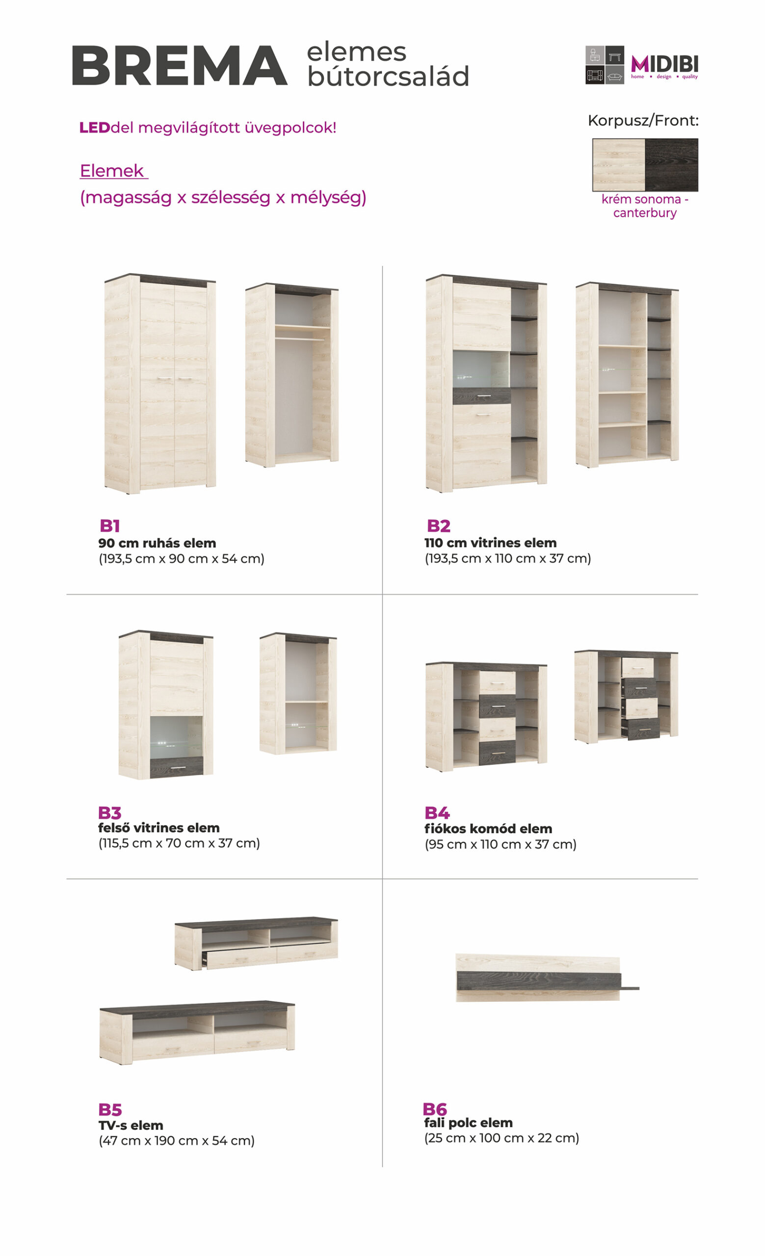 Brema elemes bútorcsalád (dny-szks) - Image 18