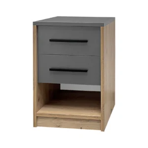 2 fiókos alsó polcos éjjeliszekrény (brt-ejl)