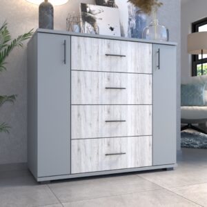 Hunor Komód 2A 4F BL (cnt-kom)