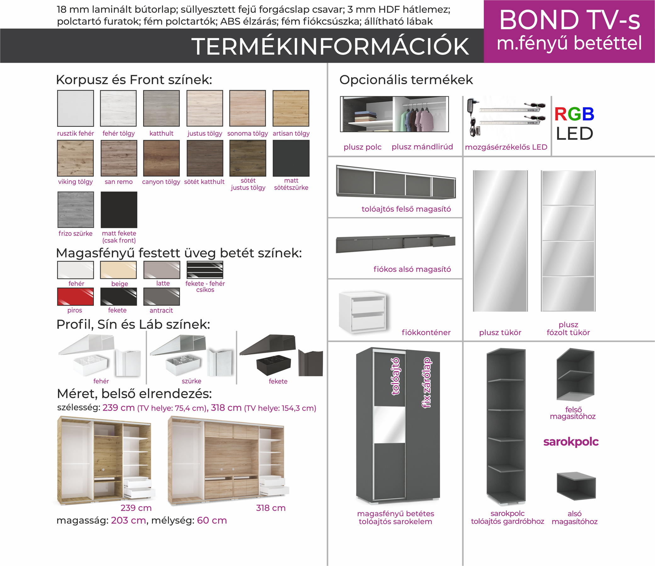 TV-s tolóajtós gardróbok (dny-grd) - Image 42