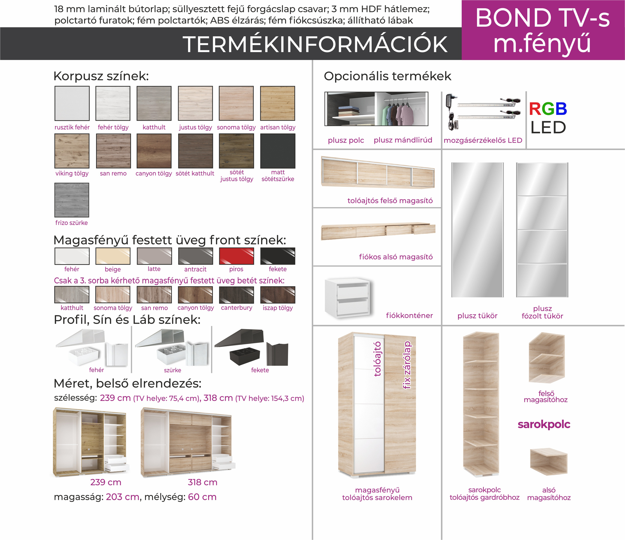 TV-s tolóajtós gardróbok (dny-grd) - Image 41