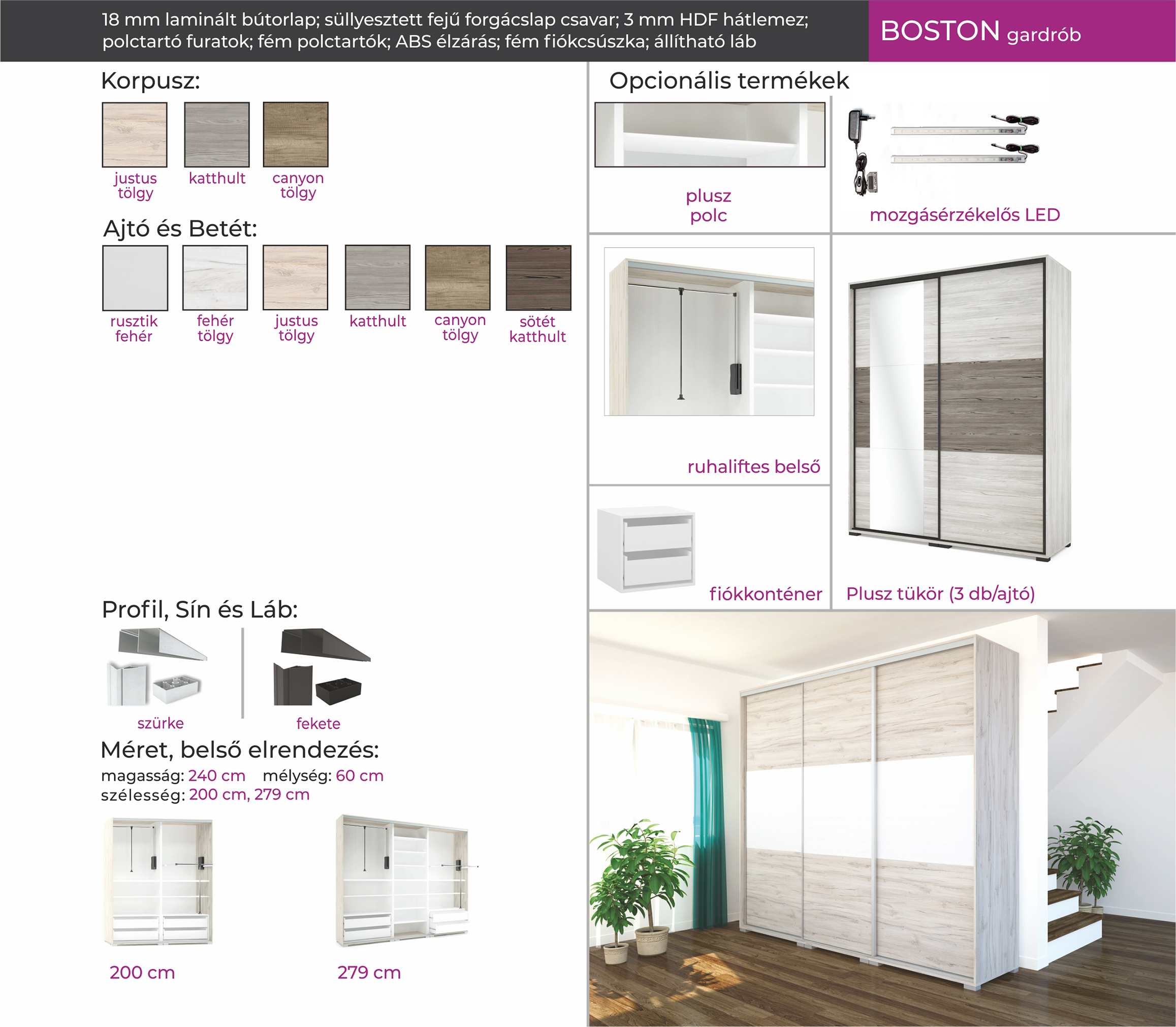 Boston tolóajtós gardrób (dny-grd) - Image 15