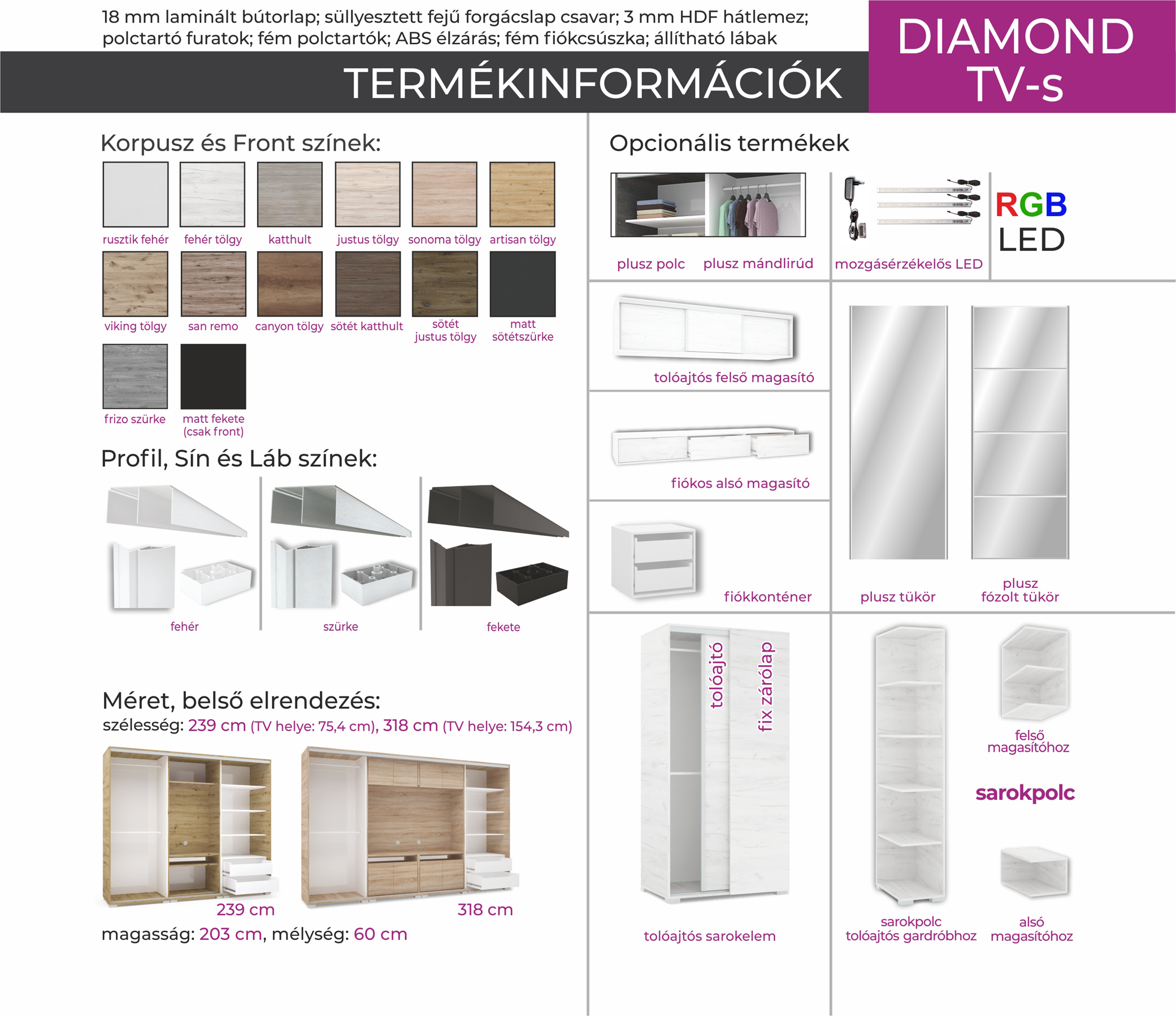 TV-s tolóajtós gardróbok (dny-grd) - Image 45