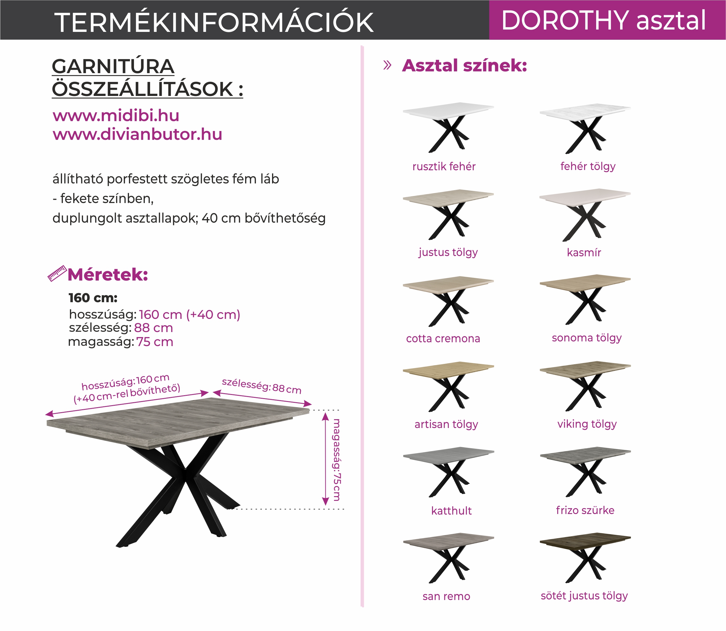 Dorothy asztal (dny-asz) - Image 13