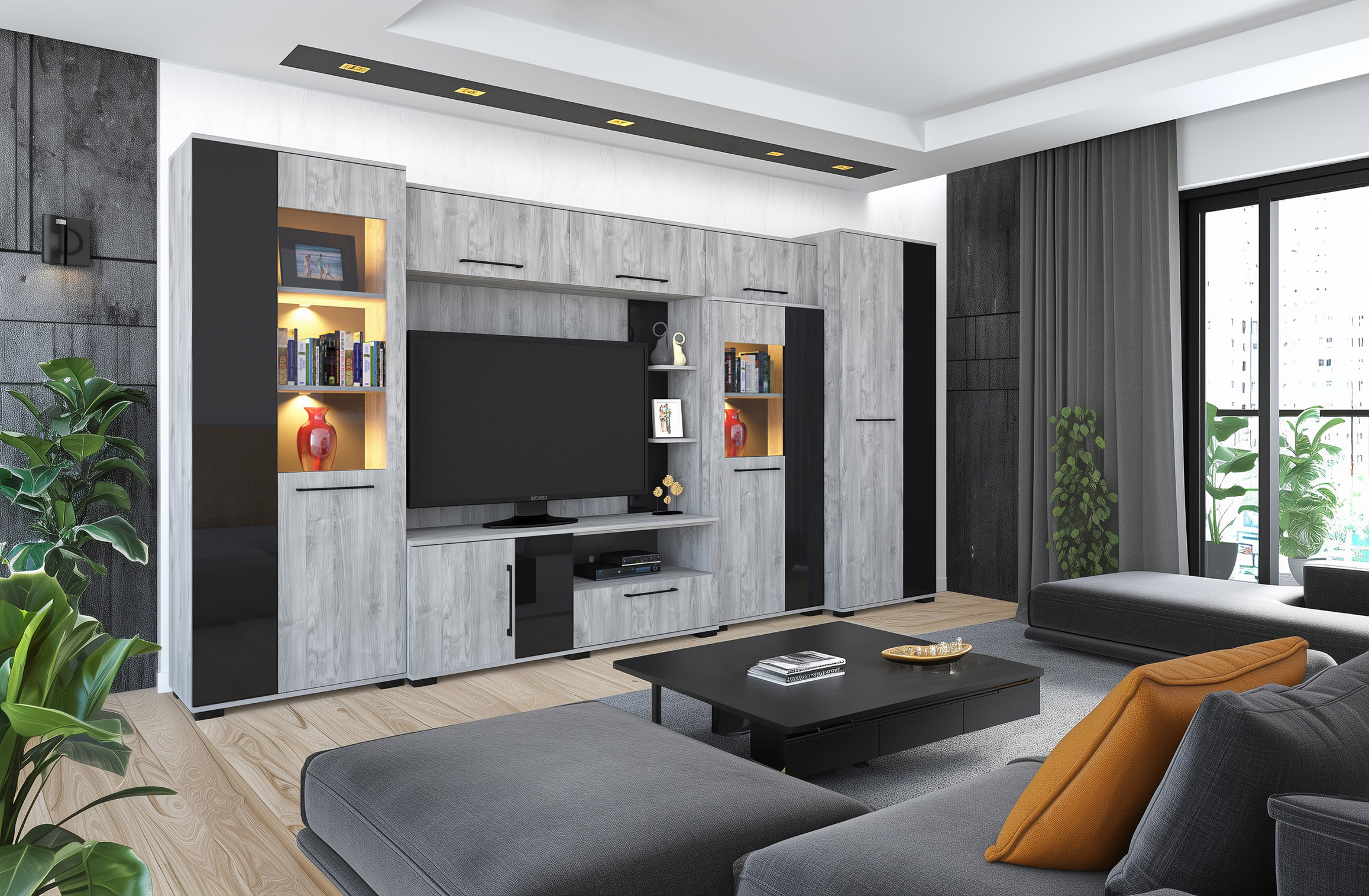 Merlin elemes szekrénysor (dny-szks)