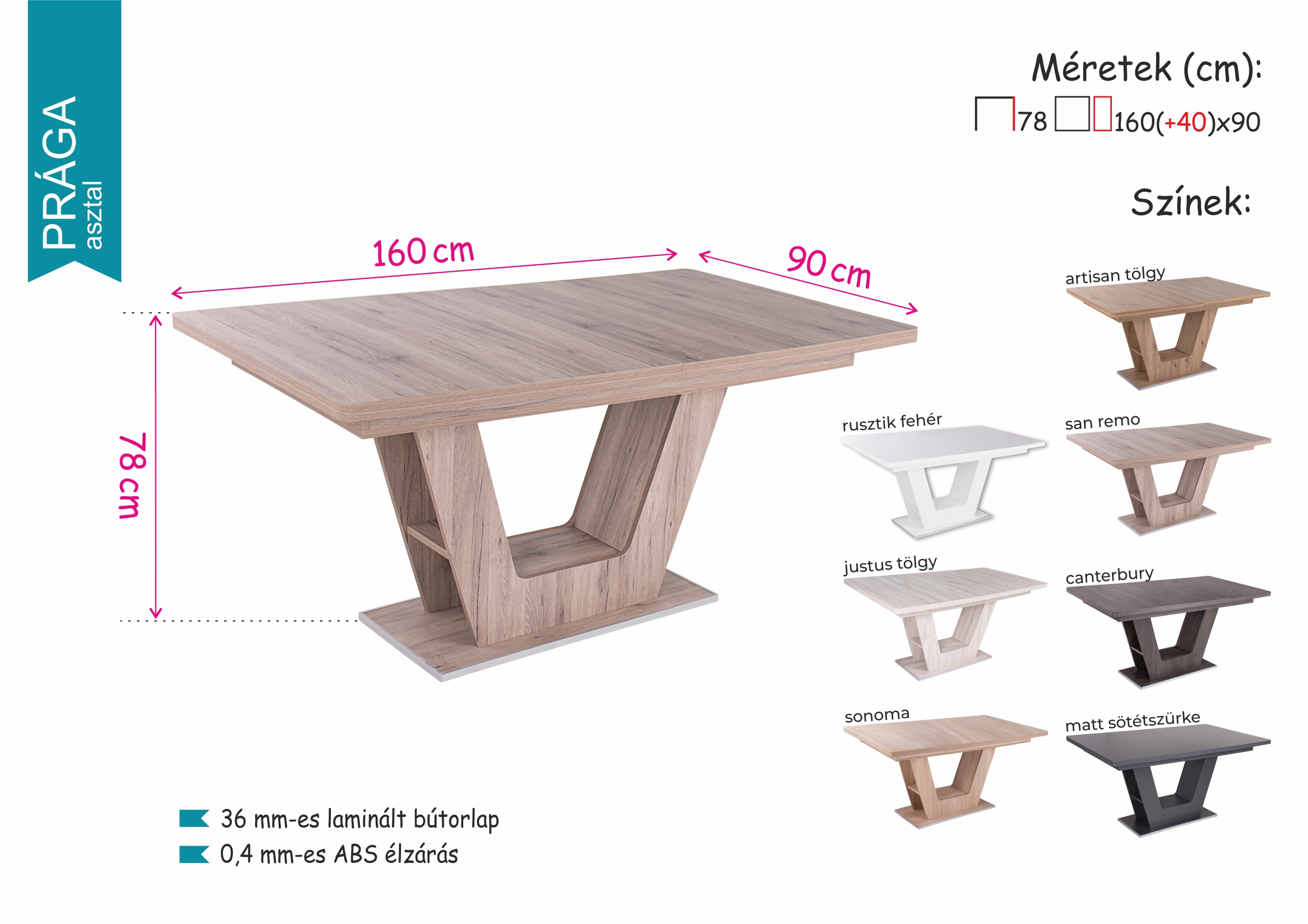 Prága asztal (dny-asz) - Image 8