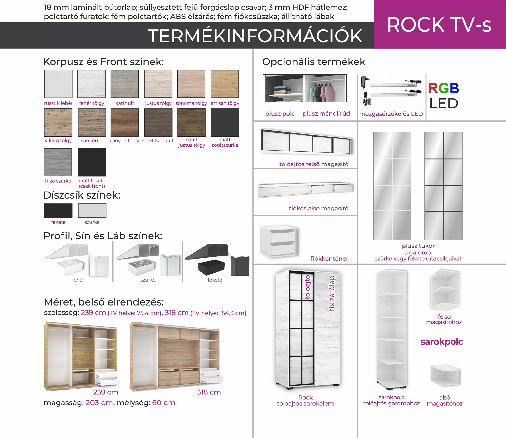 TV-s tolóajtós gardróbok (dny-grd) - Image 48