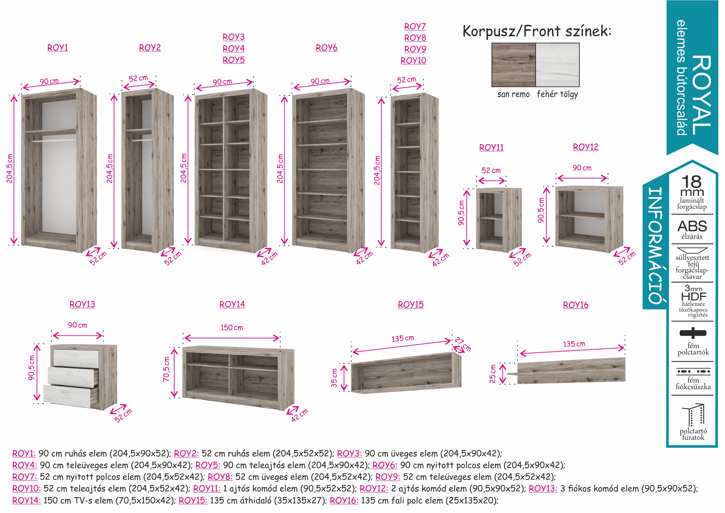 Royal elemes bútorcsalád (dny-szks) - Image 40