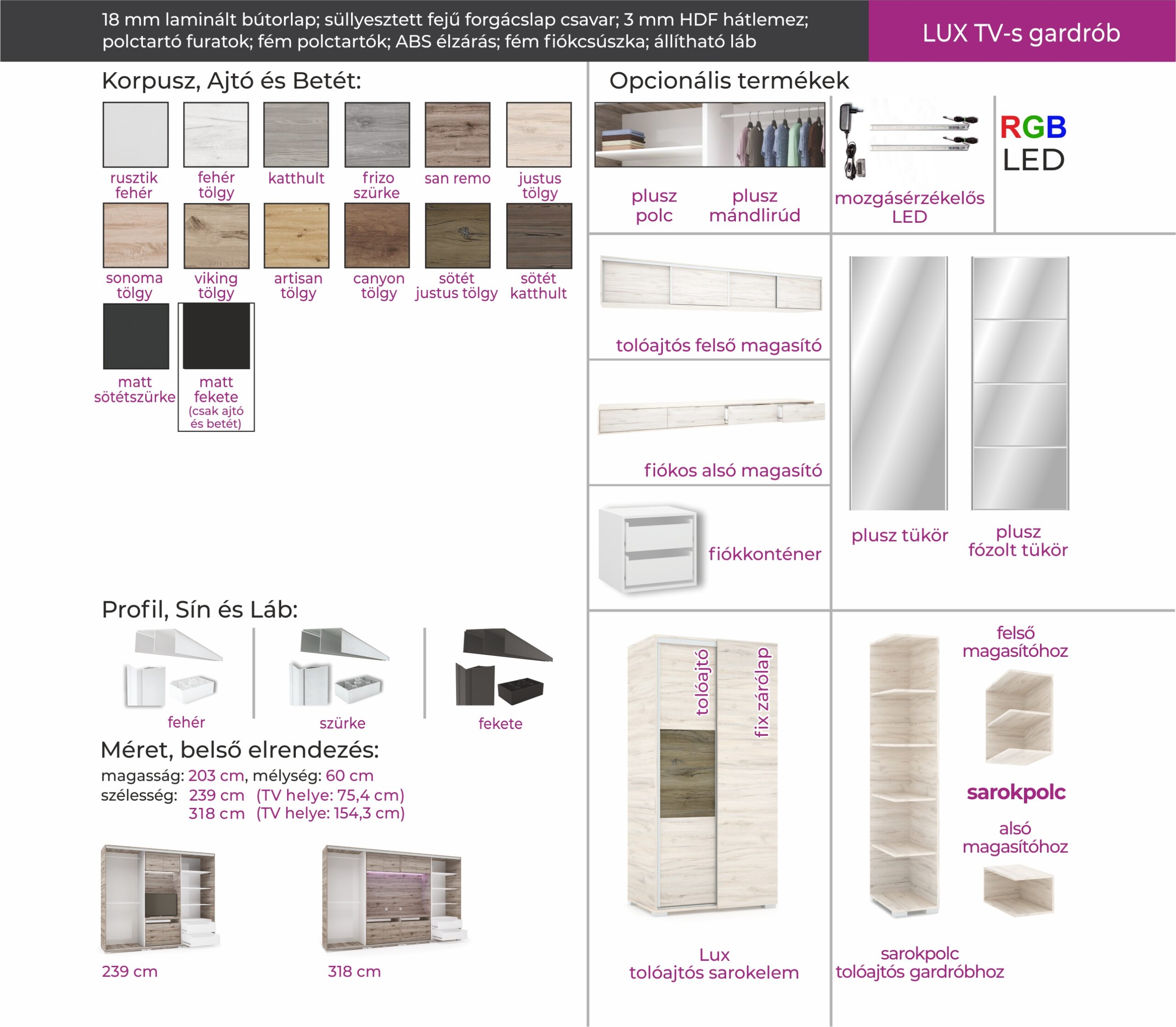 TV-s tolóajtós gardróbok (dny-grd) - Image 50