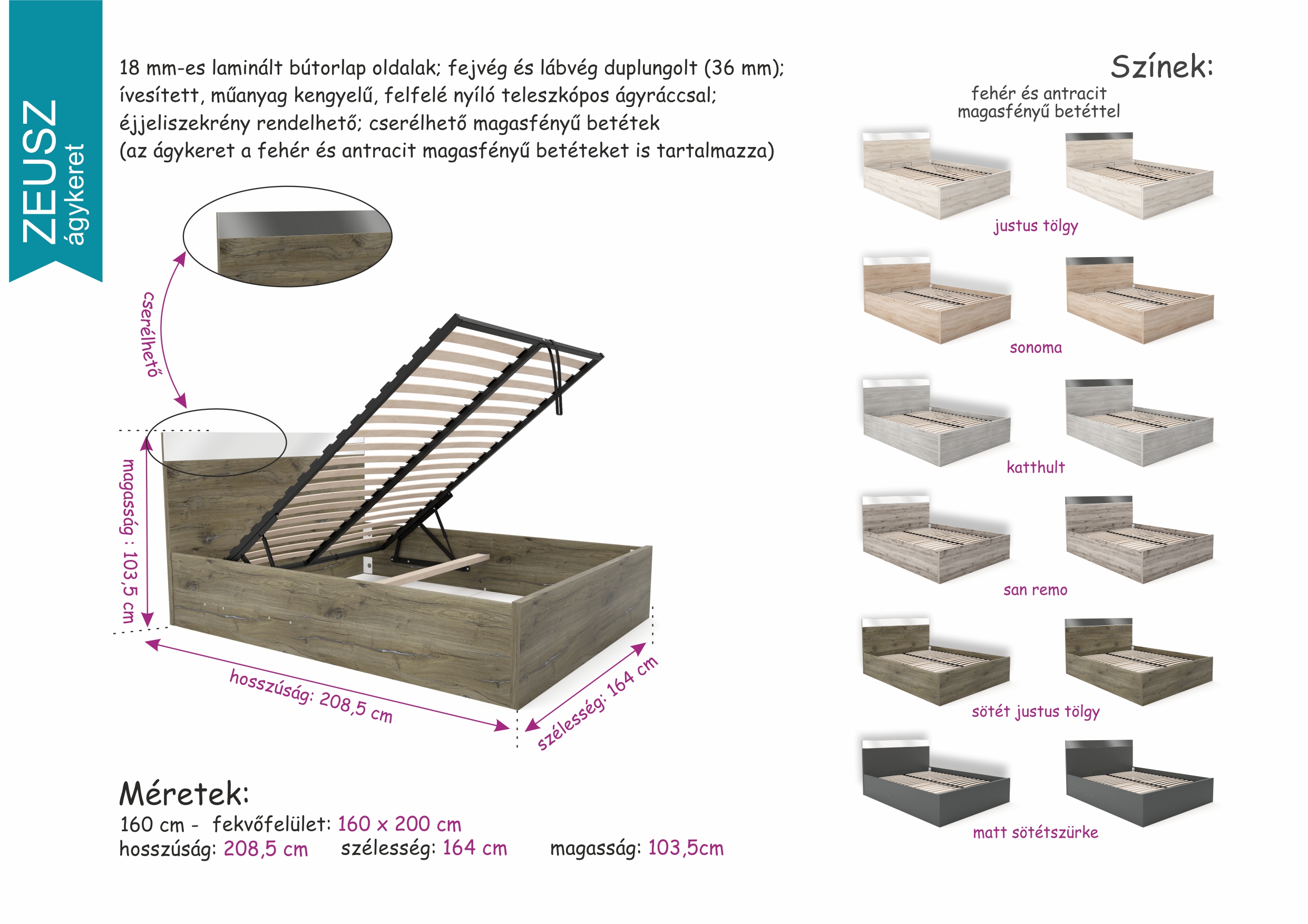 Zeusz ágykeret (dny-fra) - Image 4