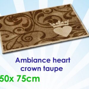 ambiance heart crown taupe