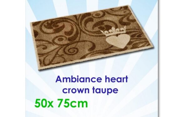 ambiance heart crown taupe