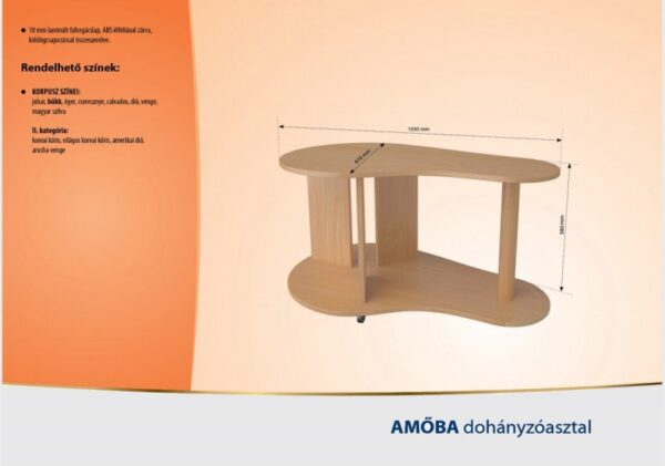 Amőba dohányzóasztal - Image 2