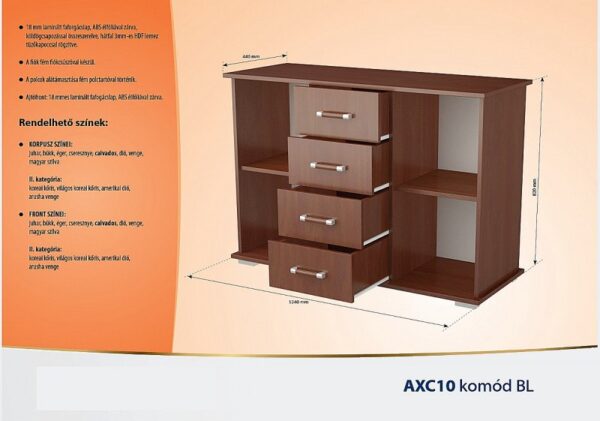 AXC10 BL komód - Image 2