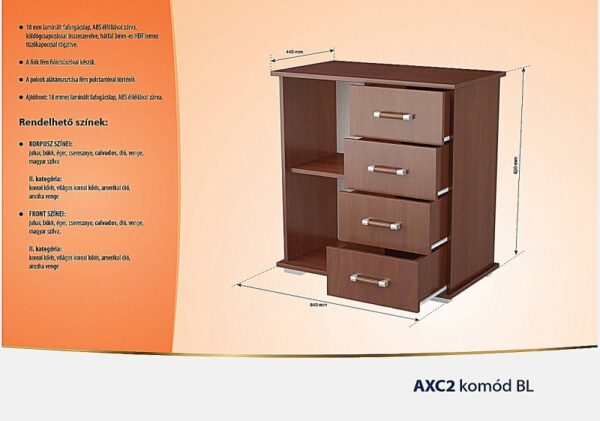AXC2 BL komód - Image 2