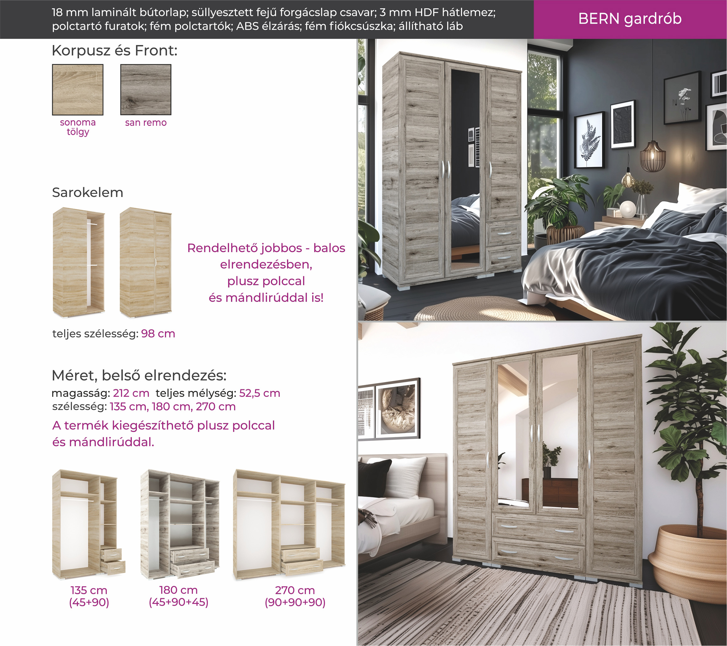 Bern keretléces gardrób (dny-grd) - Image 10