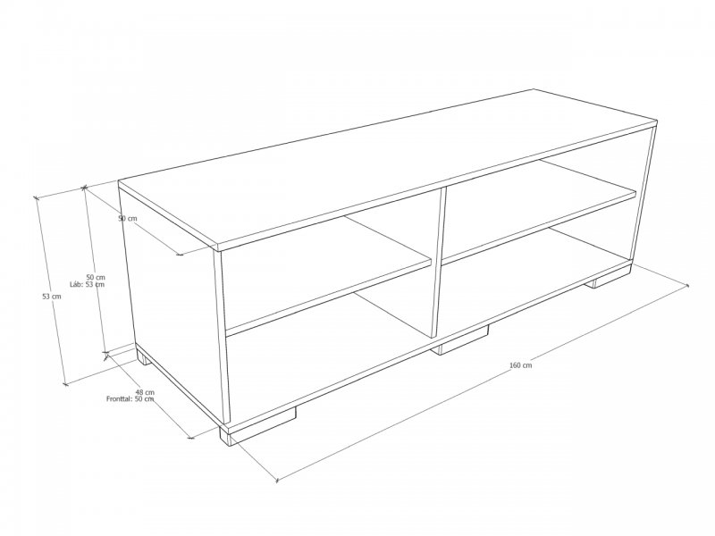 Bori nappalisor: 1-es elem Tv állvány (cnt-tv) - Image 4