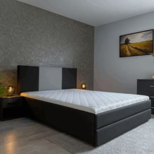 Brendon kárpitozott franciaágy keret (khm-fra)