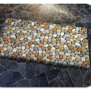caresse contour pebbles beige 50x85