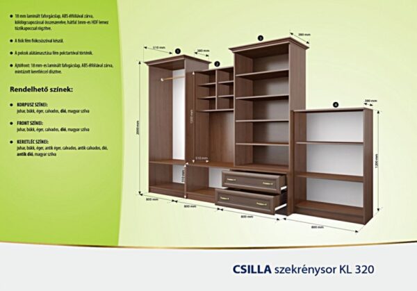 Csilla szekrénysor KL - Image 2