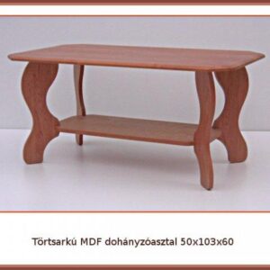 Törtsarkú MDF dohányzóasztal
