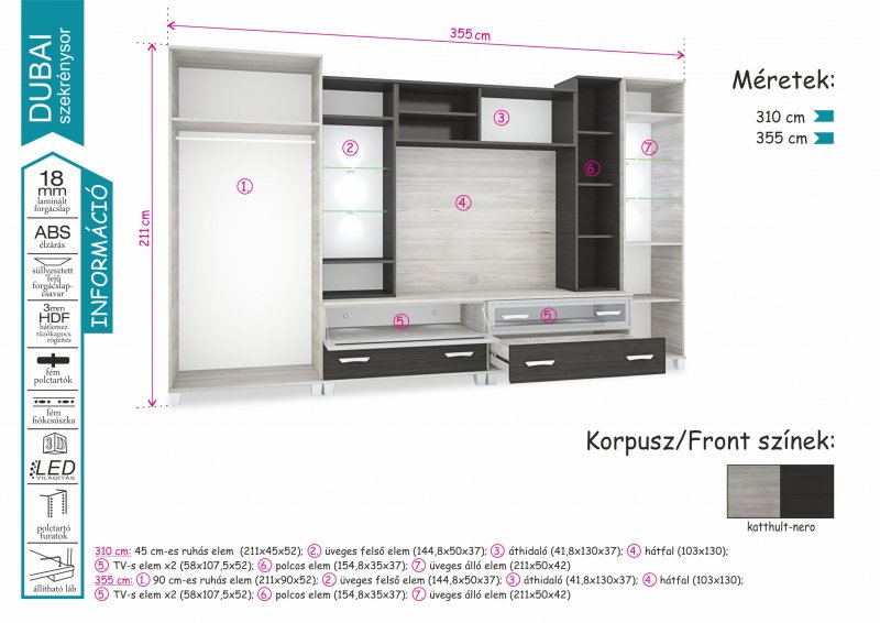 Dubai szekrénysor (dny-szks) - Image 2