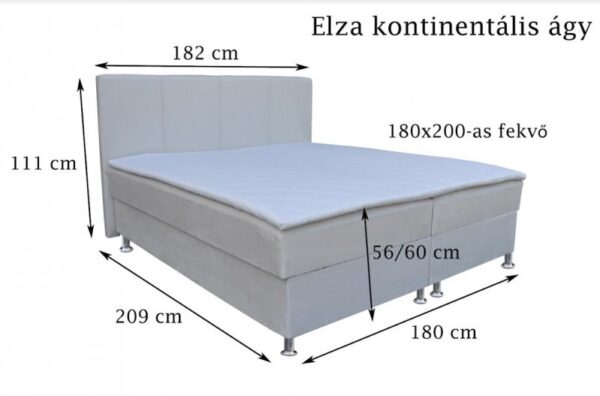 Elza boxspring franciaágy