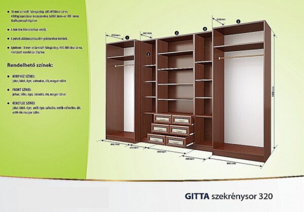 Gitta szekrénysor KL - Image 2