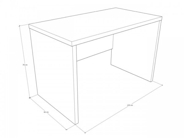 Iroda íróasztal 120-as - Image 2