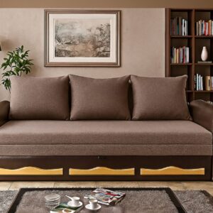 Xéna kanapé, fabetétes kerek-karos (khm-knp)