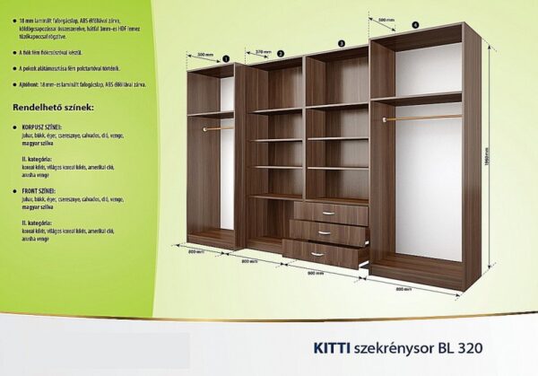 Kitti szekrénysor BL - Image 2