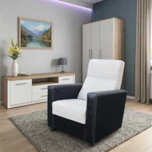 Komfort fotel, kocka karral (khm-fot)