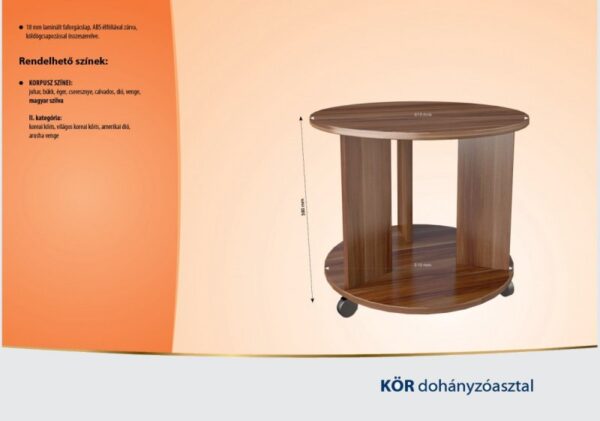 Kör dohányzóasztal - Image 2