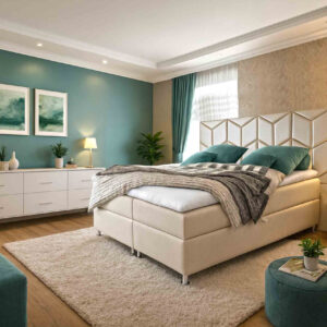 Lídia boxspring ágy (khm-fra)
