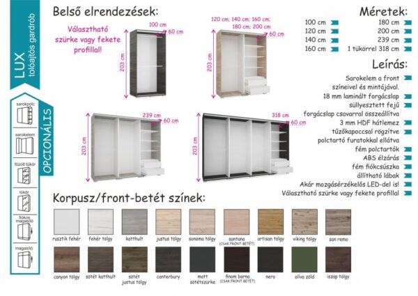 Lux tolóajtós gardrób - Image 21