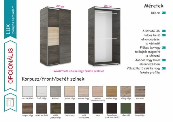 Lux tolóajtós gardrób - Image 24