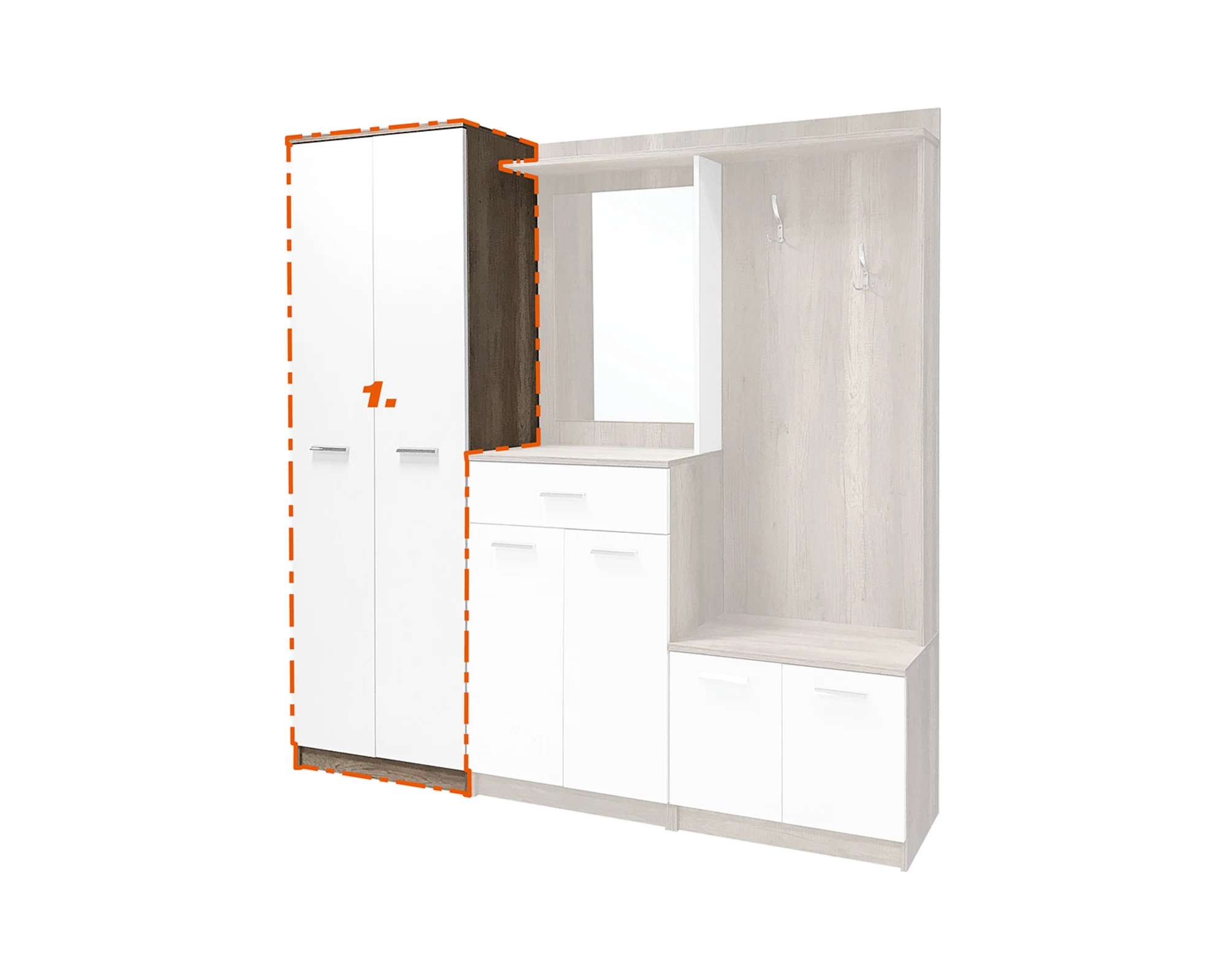 Nevada előszobaszekrény (brt-elsz) - Image 2