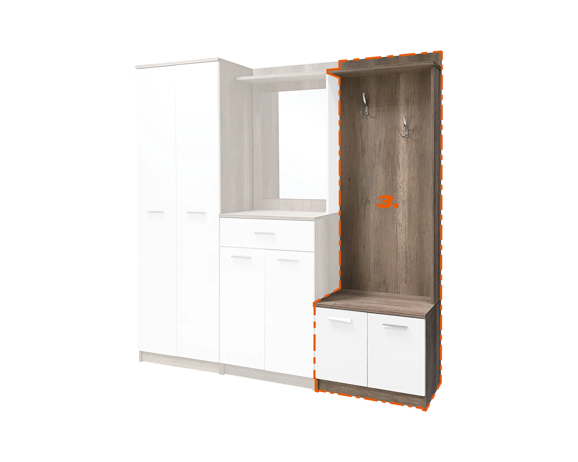 Nevada előszobaszekrény (brt-elsz) - Image 4