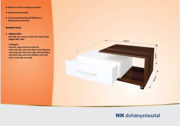 Nik dohányzóasztal - Image 2