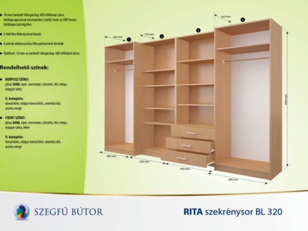 Rita BL szekrénysor - Image 2