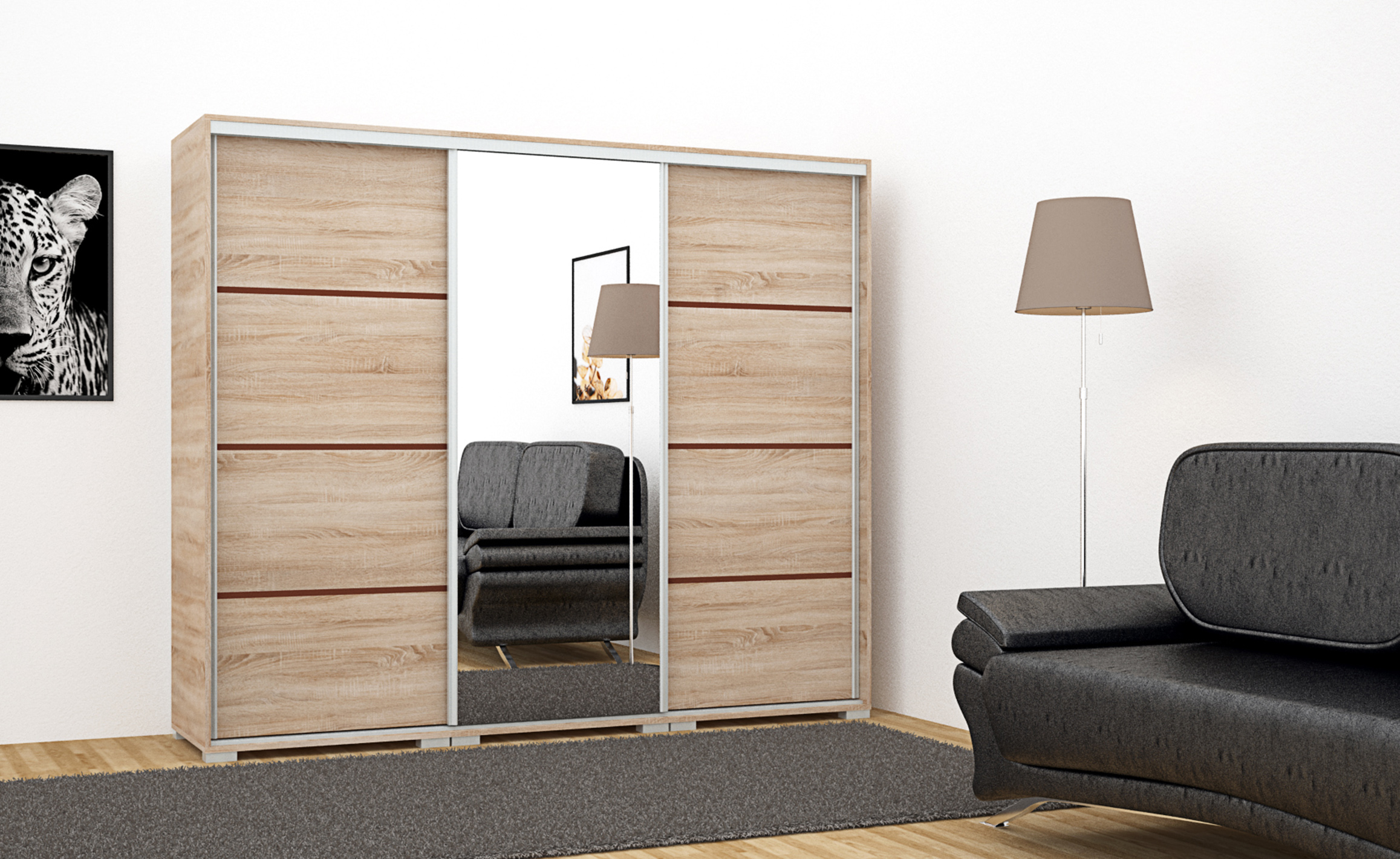 Borneo tolóajtós gardób (dny-grd)