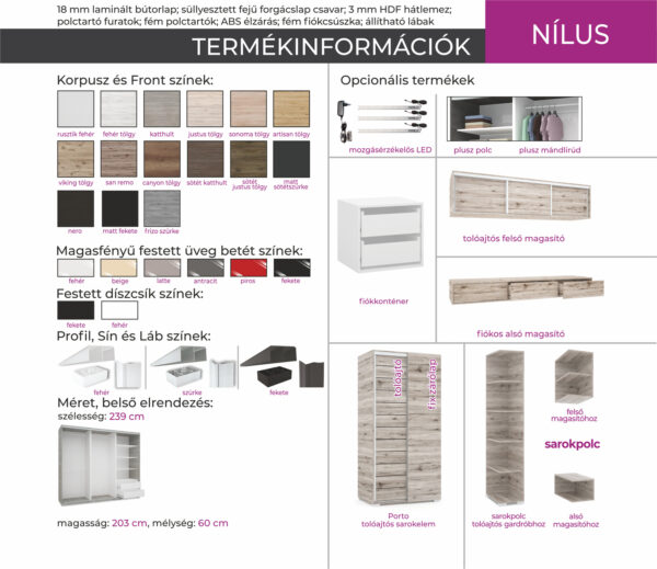 Nílus tolóajtós gardrób (dny-grd) - Image 9