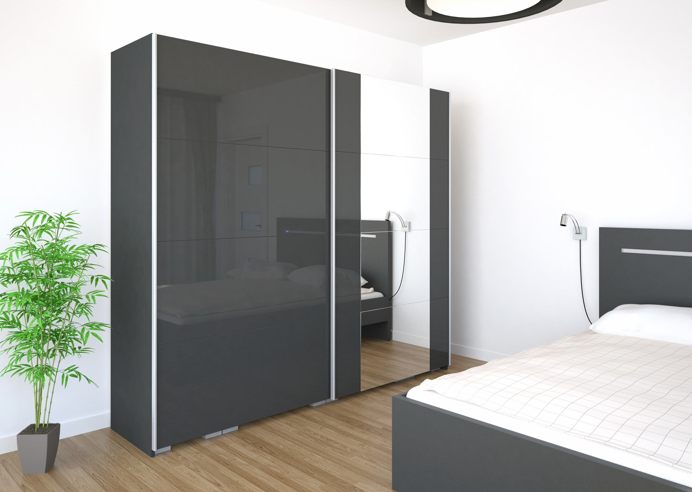 Malibu magasfényű gardrób (dny-grd) - Image 3