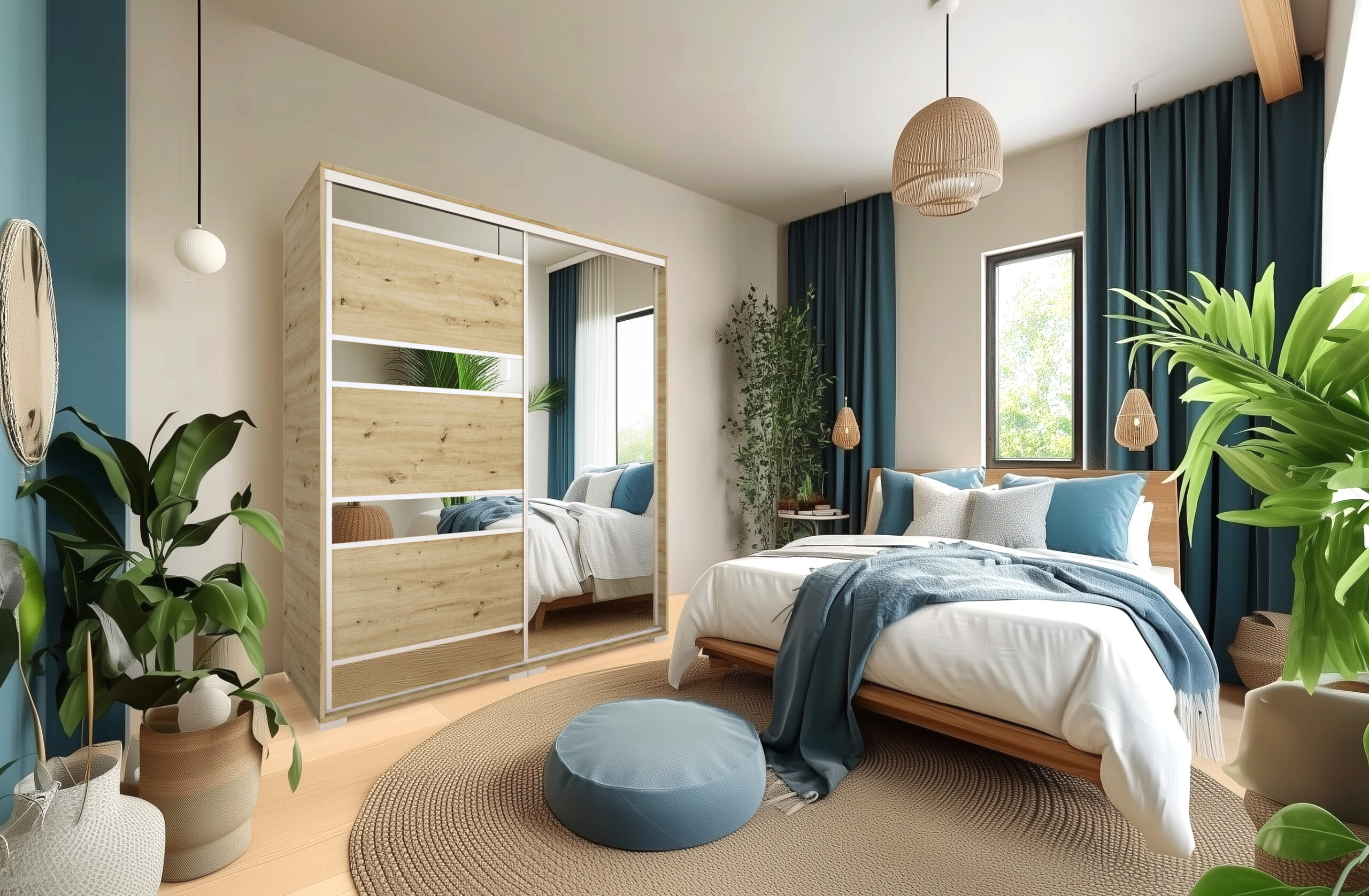 Peking tolóajtós gardrób (dny-grd) - Image 6