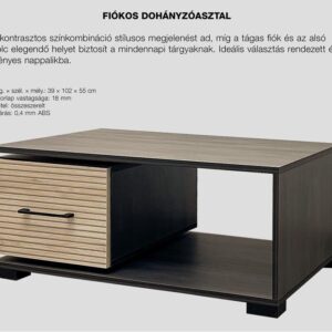 Fiókos dohányzóasztal (brt-doh)