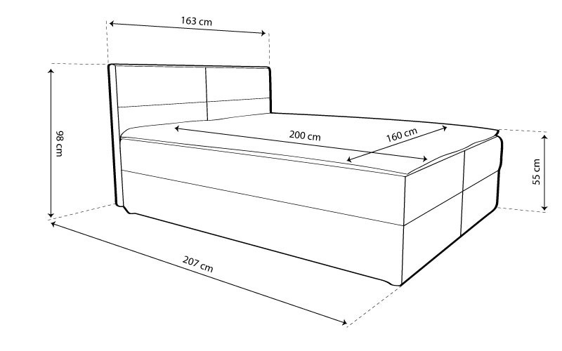 Aramis boxspring ágy (mlo-fra) - Image 7