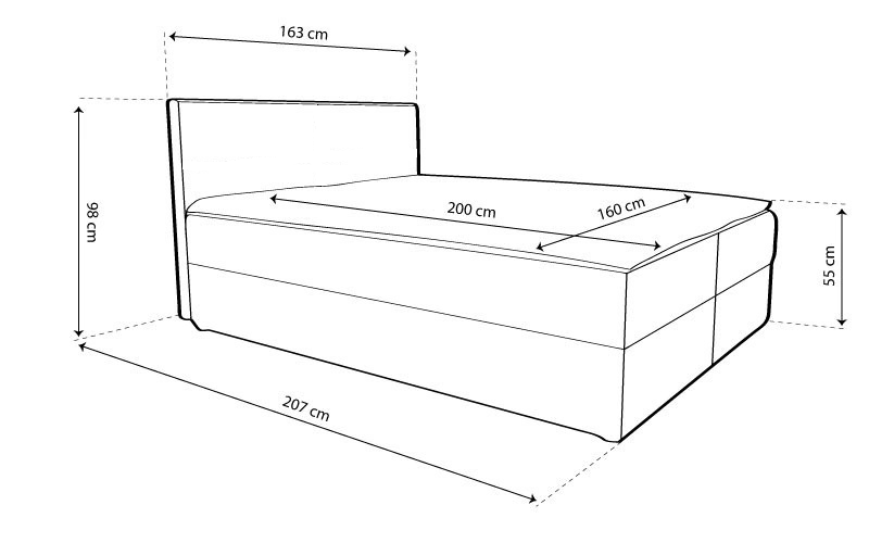 Atos boxspring ágy (mlo-fra) - Image 7